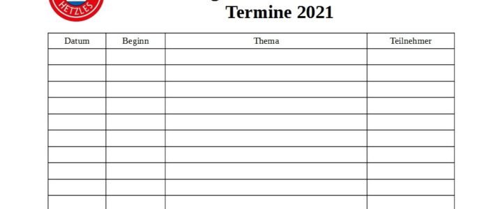 Jahreshauptversammlung 2021